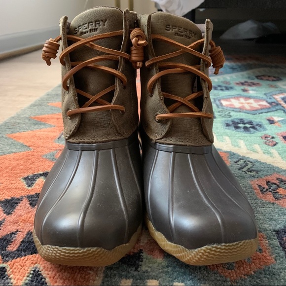 Sperry Shoes | Sperry Duck Boots | Color: Brown/Green | Size: 7 | Xkco's Closet